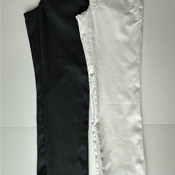 ALFANI Gray / White Rayon Pant Suits, Women's Size 14W Comfort Fit Elastic Waist - Picture 2 of 14